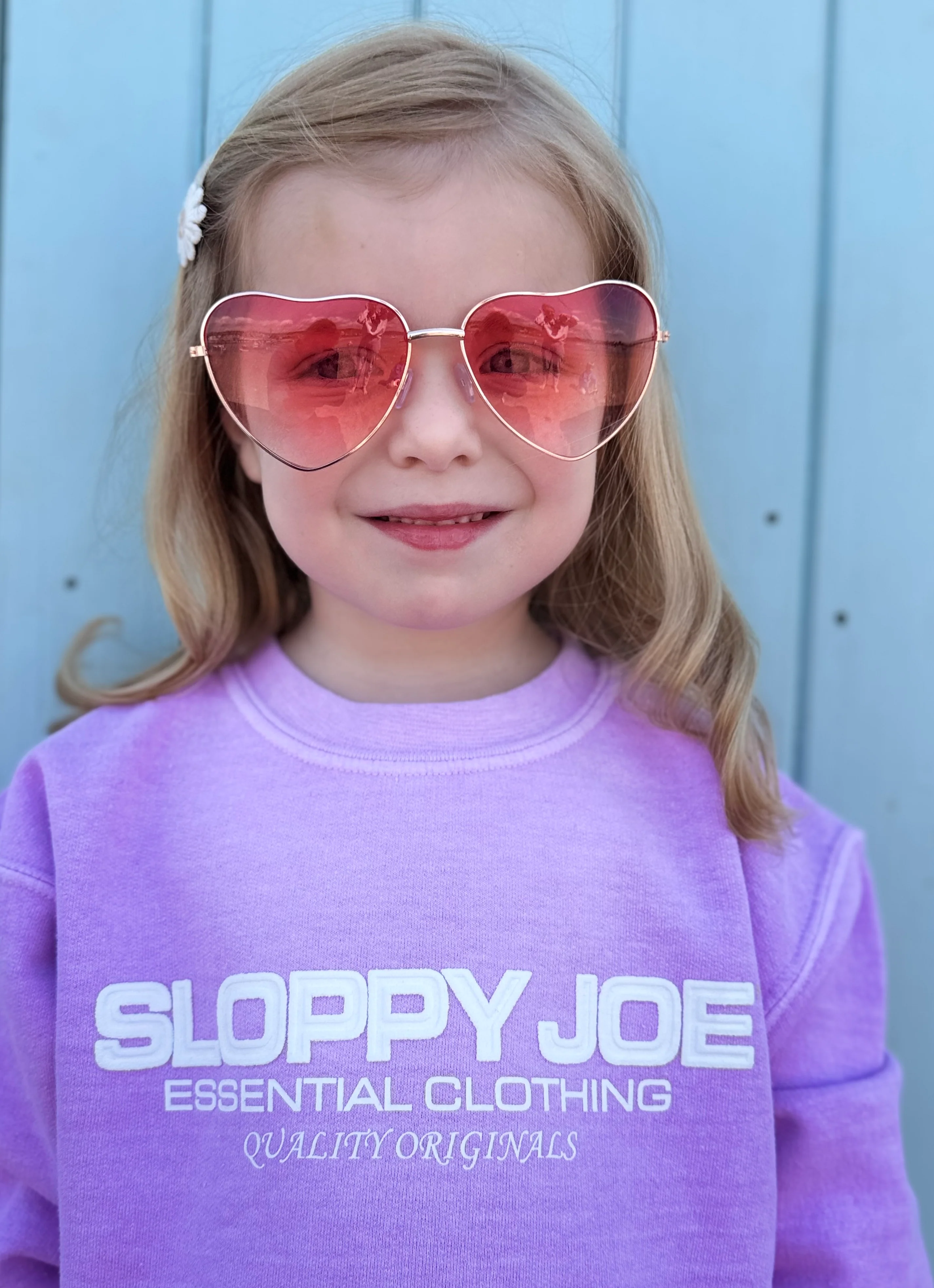 KID'S Oversized Sweatshirt - Raspberry Blush - Image 4