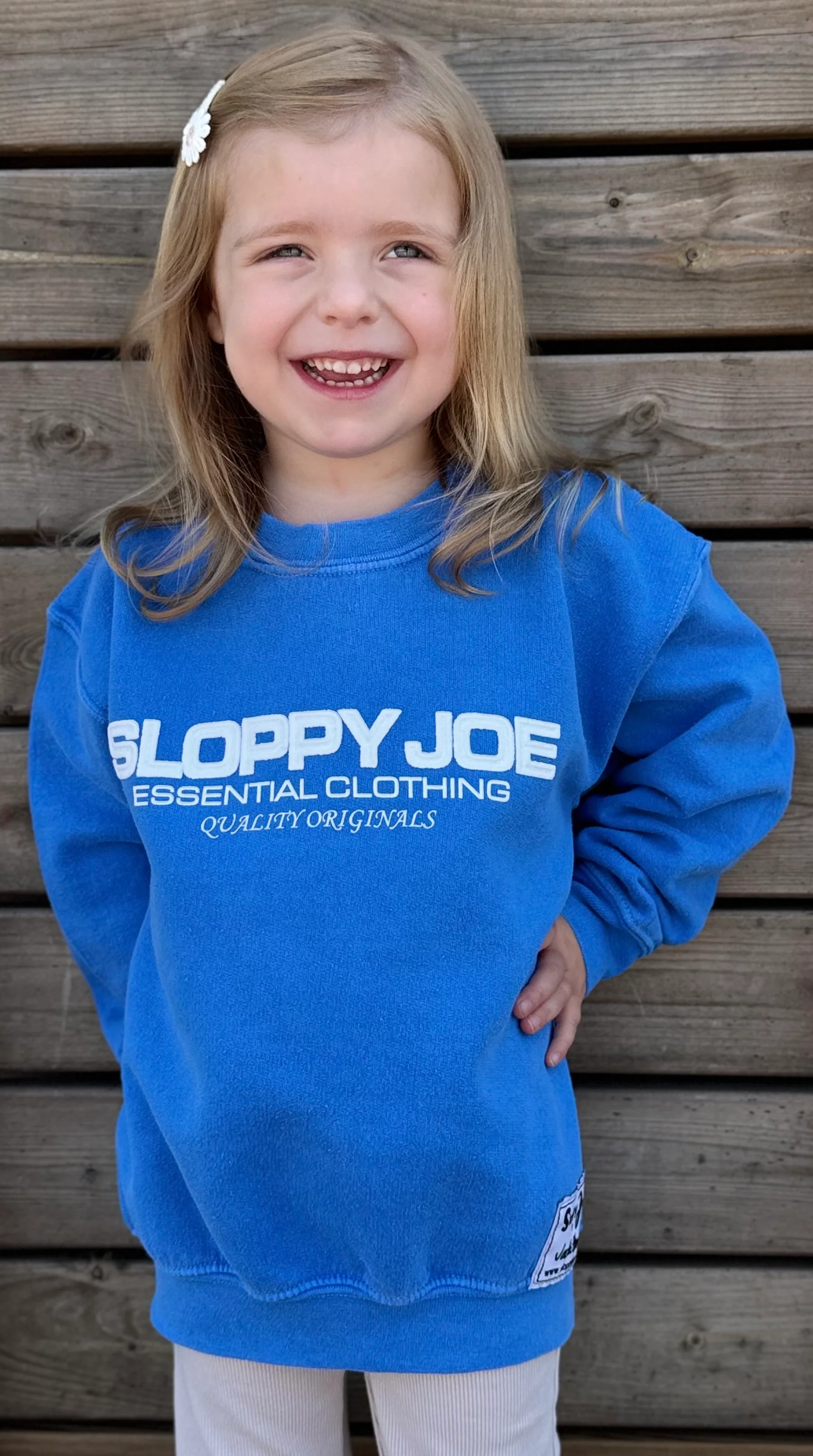 KID'S Oversized Sweatshirt - Diana Blue - Image 3